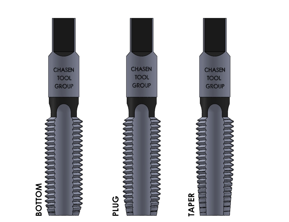 HSS-G 3-piece tap set M4 x 0.7 metric coarse,fully ground threads taper/2nd/plug 