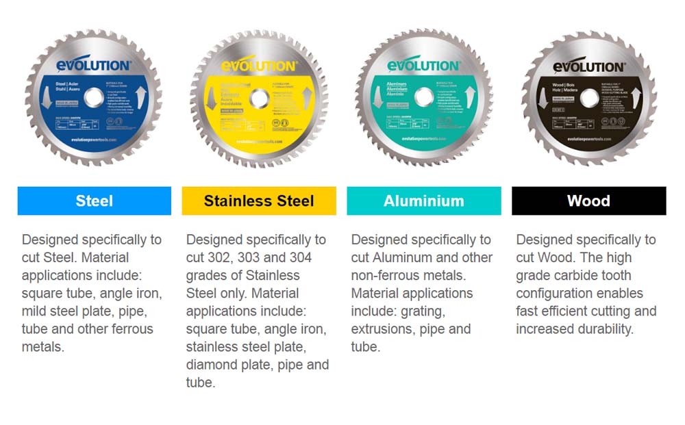 EVO Metal Cutting Saw Blades