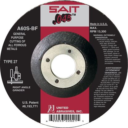 Picture of Cut-Off Wheel T27 General Purpose 4-1/2 X .045 X 7/8 / 20021