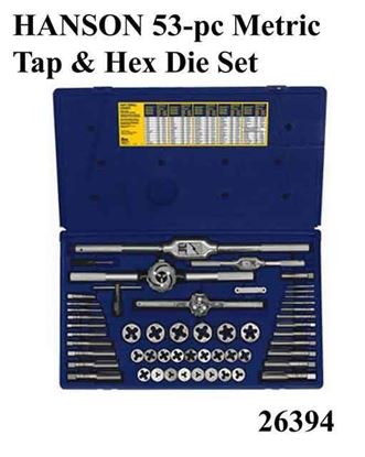 Irwin Hanson 26394 53-pc. Metric Tap & Hex Die Set