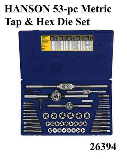 Irwin Hanson 26394 53-pc. Metric Tap & Hex Die Set