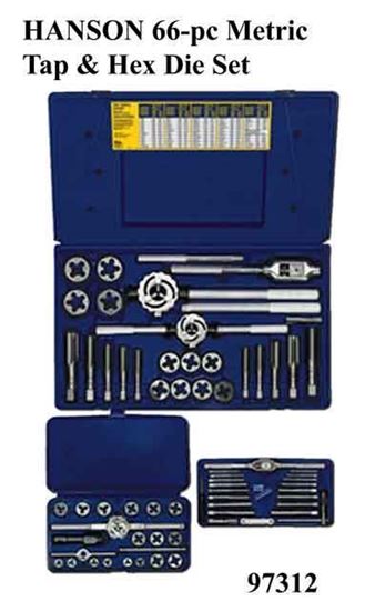 Irwin Hanson 97312 66-pc. Metric Tap & Hex Die Set