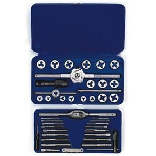 HANSON® 41-pc Machine Screw Fractional Tap & Hex Die Set