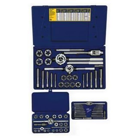 HANSON® 66-pc Machine Screw Fractional Tap & Hex Die Set