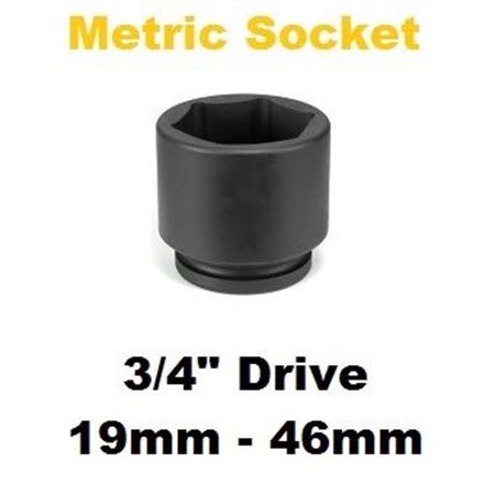 Picture for category 3/4" Drive Metric Standard Impact Sockets