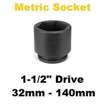 Picture for category 1-1/2" Drive Metric Standard Impact Sockets