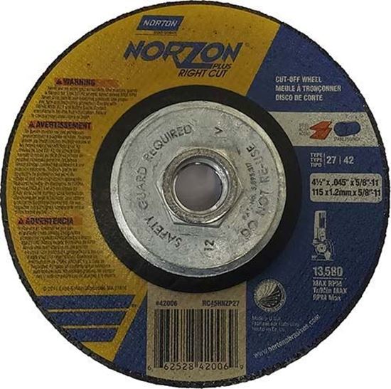 Norton Cut-off Wheel 4-1/2 x .045 x 5/8-11