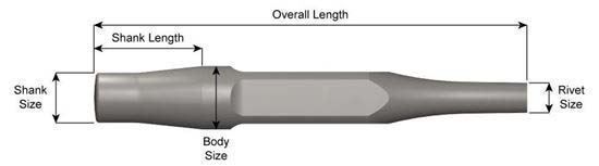 Back Out Punch 7/8" with .890" Jumbo Shank