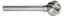 Ball Shape Carbide Burrs - Aluminum Cut