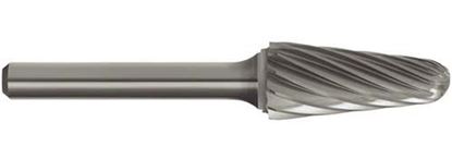 Cone Shape Carbide Burrs -Radius End - Aluminum Cut 