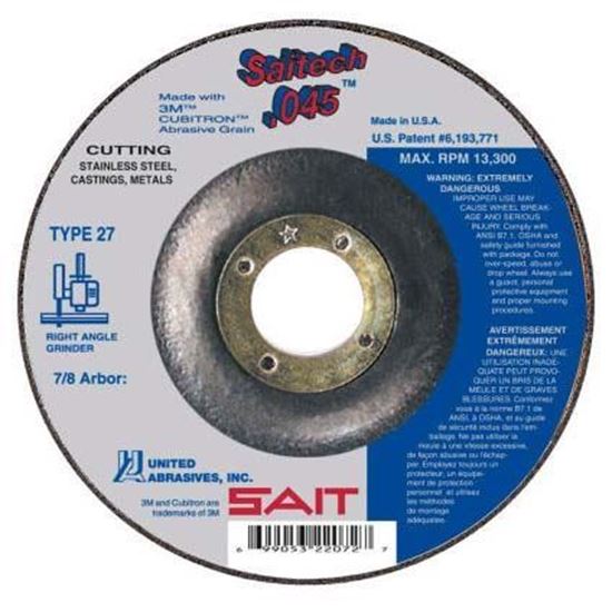 Cut-Off Wheel T27 Stainless Steel 4-1/2 X .045 X 7/8