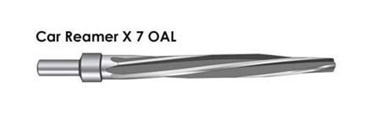 3/8" Diameter X 7" OAL X 1/2" Round Shank Car Reamer