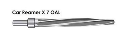 1/2" Diameter X 7" OAL X 1/2" Round Shank Car Reamer