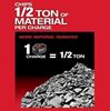 Amount of material removed by M18 Fuel 1-3/4" SDS Max Rotary Hammer with 12.0 Battery