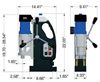 Dimensions of CS Unitec MAB 825 Magnetic Base Drill with 4-1/16" in Drilling Capacity